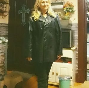 Jones New York leather coat